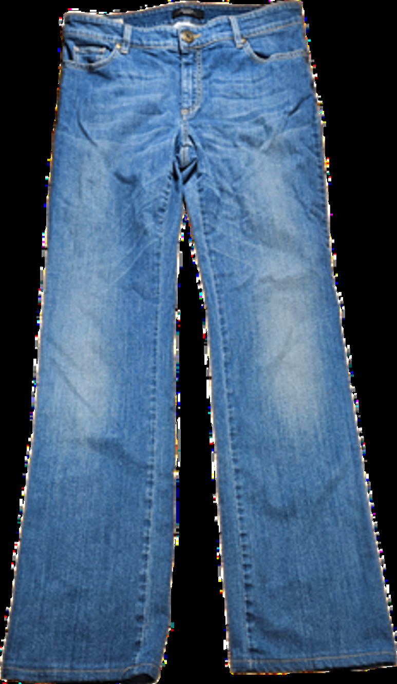 WEEKEND MaxMara Women's Blue Jeans USA 14 Straight Leg Stretch Denim